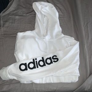Adidas white hoodie